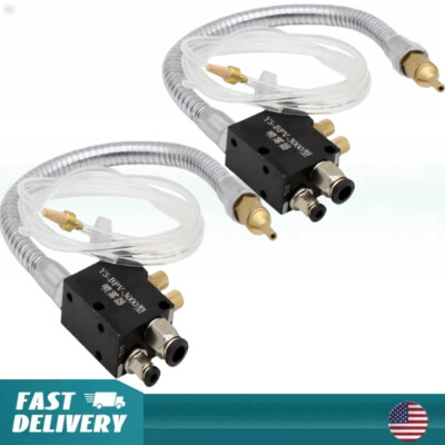 2 Pieces CNC Mist Spray System Metal Coolant Sprayer Machine 8MM Air Hose