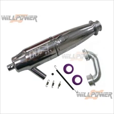 1/8 Off-Road EXHAUST TUNED PIPE #PI-802 (RC-WillPower) HN JAMMIN HongNor OFNA