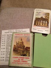 Piatnik Happy Families Card Game Famous Cities Complete VGC No 287