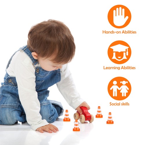 50 Pcs Traffic Cognitive Toys Construction Cones Mini Caution Baby - Picture 6 of 11