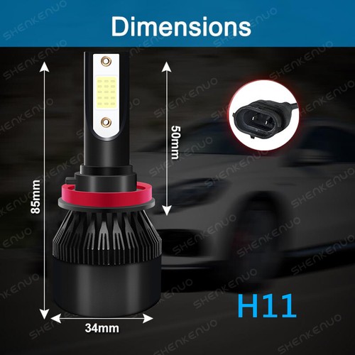 For 2013-2016 2017 2018 Traverse LED Headlight Hi&Lo + Fog Light Bulbs Combo 6x - Picture 3 of 12