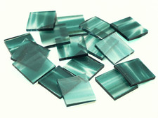 Stardust Aventurine Green Border Rectangles  Mosaic Glass Shapes  Fusible 96