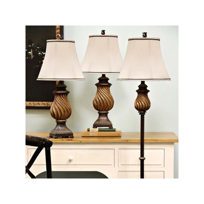 Stylecraft Toffee 3 Piece. Lamp Set - TOFFEE ONE SIZE
