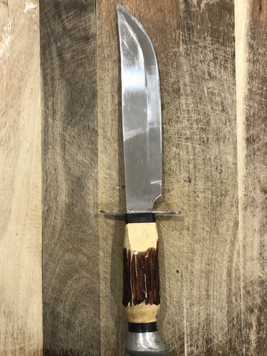 10” Vintage Tramontina Stainless Fixed Blade Knife With Sheath Made In Brazil - Picture 5 of 14