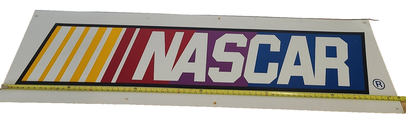 Vintage NASCAR Logo Large Sheet Metal Sign  72