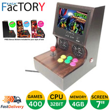 KASA 7" Screen Z Series IV Arcade Machine 400 Video Games 32Bit CPU 4GB memory