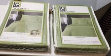 Pillow Shams Sage Green Living Quarters New Haven Two NIP Quilted Standard