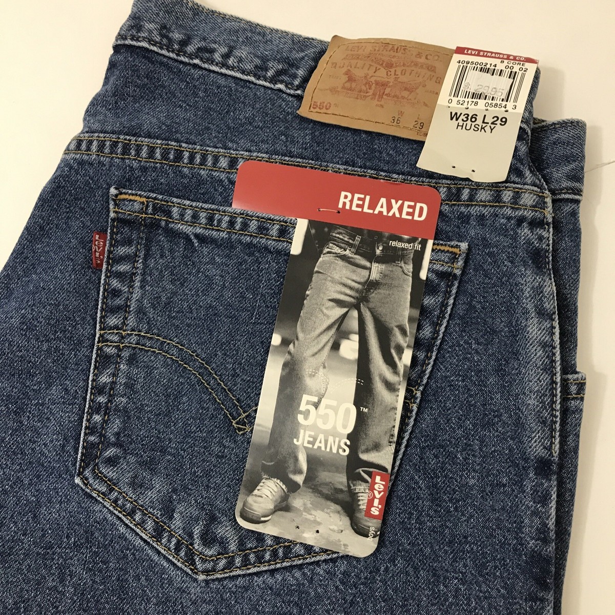 Vintage Levi's 550 Relaxed Fit Boy's Sz 36x29 Blue Jeans Vintage Levi's 550 Relaxed Fit Boy's Sz 36x29 Blue Jeans