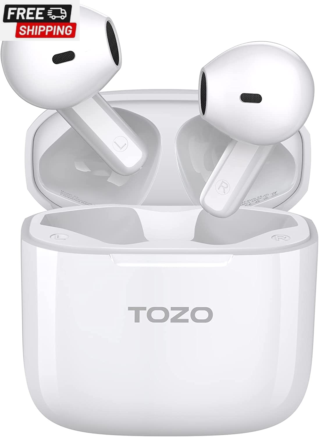 A3 Upgraded Wireless Earbuds Bluetooth 5.3 Half In-Ear Lightweight Headsets with