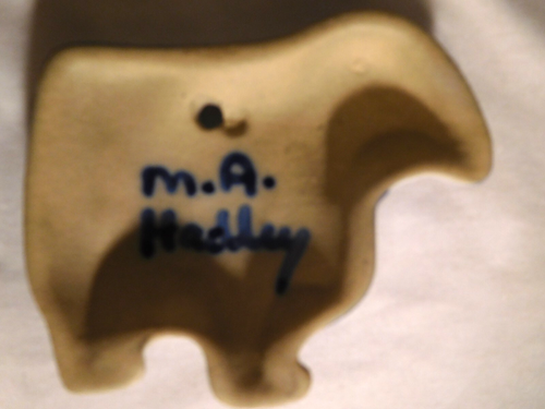 Vintage M.A.Hadley Porcelain Sheep Ornament - Picture 3 of 3