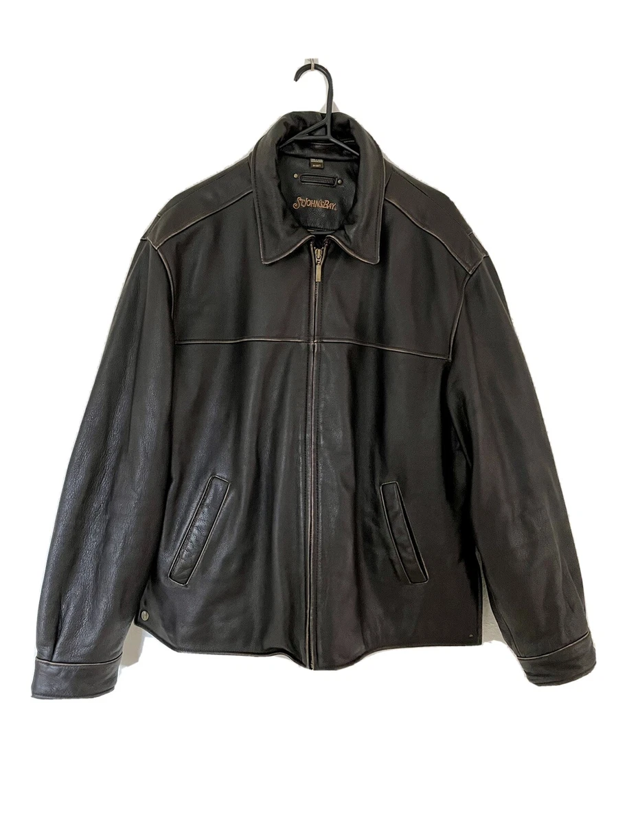 St John's Bay Leather Jacket XLサイズ数回の着用のみで美品です