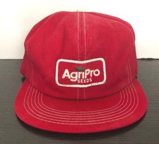 Vintage AgriPro Snapback Trucker Hat Cap Farmer Farm USA Made K-Products Seed