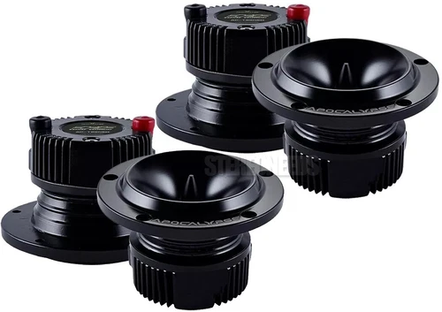 2 Pair Deaf Bonce Apocalypse AP-T25 NEO V2 200W 4-Ohm Neodymium Bullet Tweeters