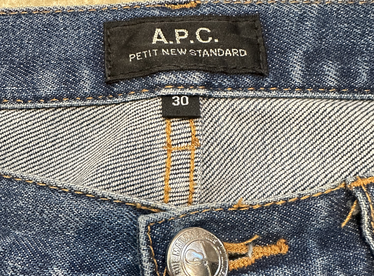 A.P.C. Petit New Standard Stonewashed Indigo Size 30 | eBay