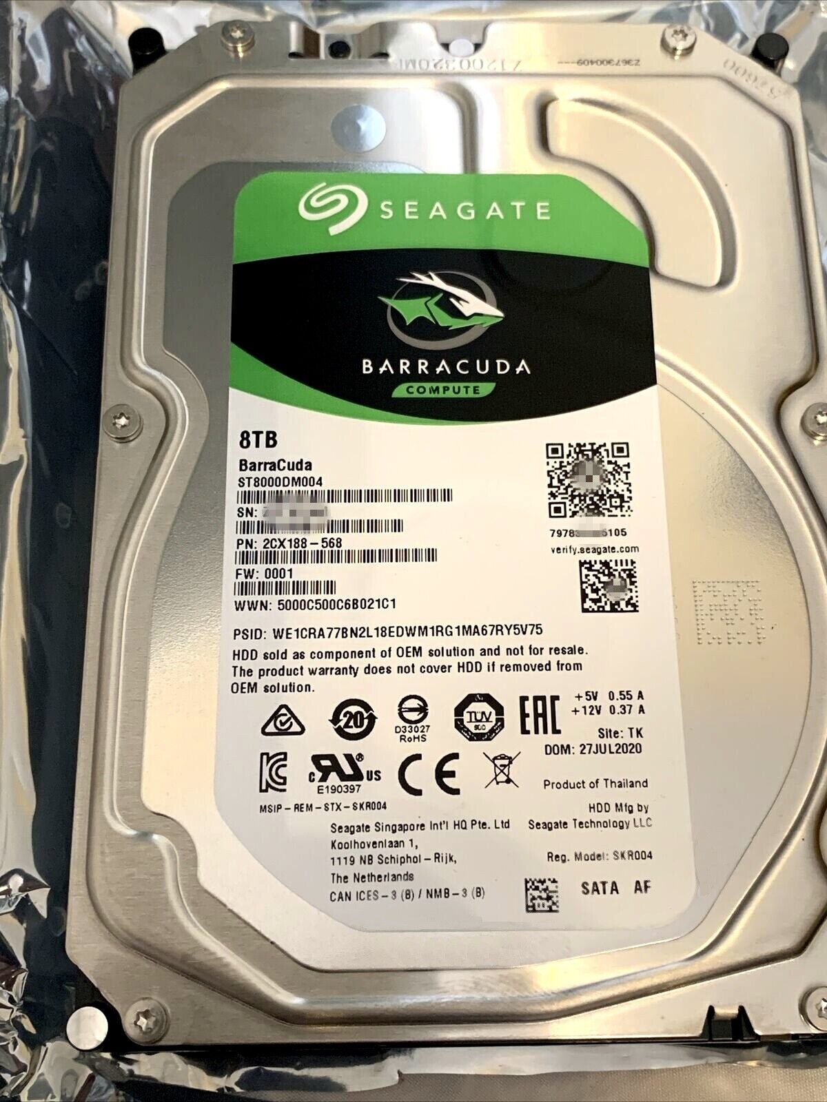 Seagate BarraCuda 3.5 8TB | 内蔵HDD-