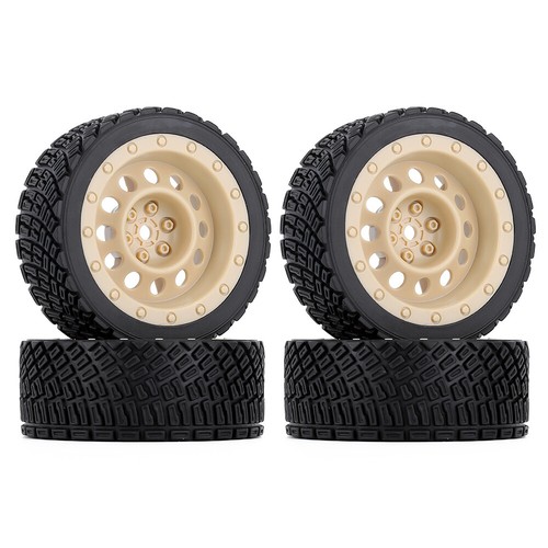Austar 4PCS Rubber Tires Wheel for 1/10 Rolly HPI WR8 WLtoys 1/14 144001 RC Car - Bild 4 von 8