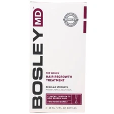 Bosley Hair Regrowth Treatment Minoxidil Solution 2% for Women-Two Months Supply