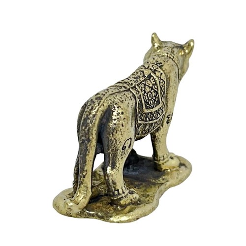 Bengal Tiger Feng Shui Power Amulet Mini Zodiac Animals Figurine Brass Statue - Picture 5 of 7