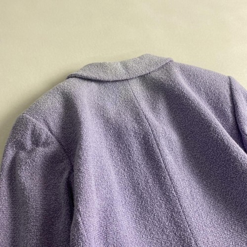 w2011 Givenchy Tailored Jacket Plus Size Purple Angora Rare GIVENCHY Size 42 XL - Picture 4 of 9
