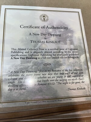 Thomas KINKADE A New Day Dawning Official Art Print
