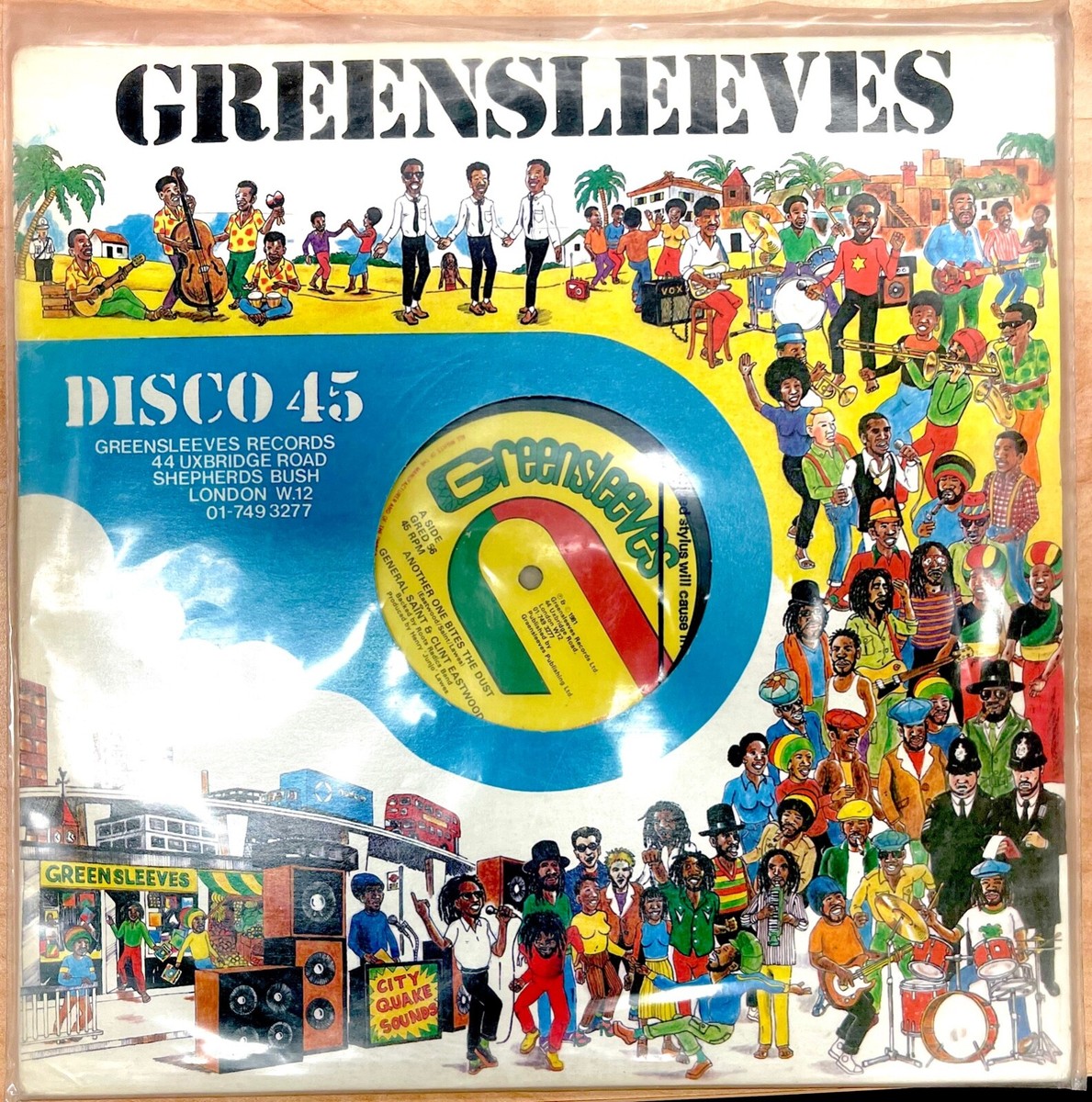 Greensleeves Disco 45 Vinyl Record With Sleeve Clint Eastwood