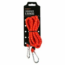 150cm Heavy Duty Elastic Bungee Strap 60" Carabiner Stretch Tie Clips Cord Hooks
