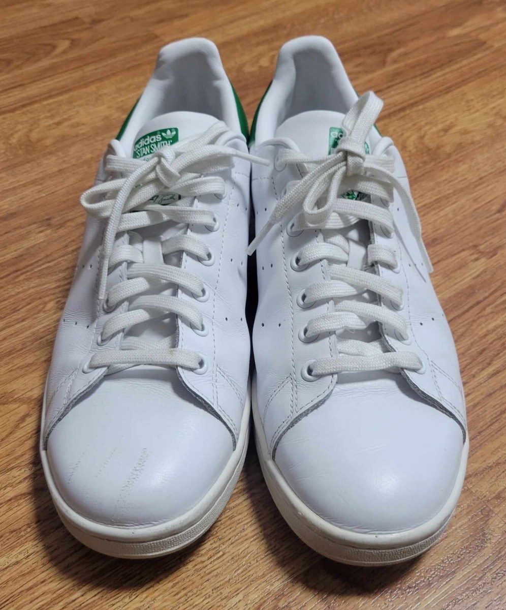 Size 11,5 - Adidas Stan Smith White Green Seakers | eBay