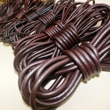 10M Coffee Genuine Leather Cord Rope Cowhide String DIY Jewelery Necklace Making