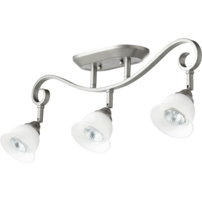Quorum Celesta 3 Light Track Lighting Accessory, Classic Nickel - 3853-3-64