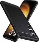For SAMSUNG GALAXY S23 CARBON FIBER SHOCKPROOF CASE BLACK HEAVY DUTY PHONE COVER