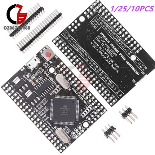 2/5/10PCS MEGA 2560 Pro Mini Embedded ATMEGA2560-16AU USB CH340G For Arduino R3 - Picture 3 of 35