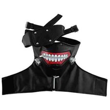 Tokyo Ghoul Kaneki Ken Leather Mask Anime Cosplay Halloween Party Costume Prop