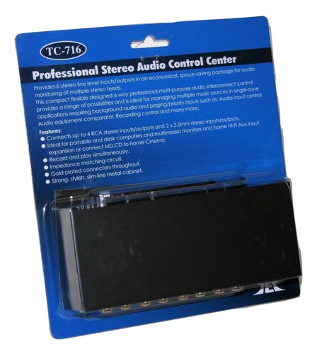 TEC TC-716 Line Level Audio Selector / Expander (BLACK); Allows Mixing Inputs - Picture 8 of 10