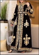 Farasha Dress Dubai Abaya Hand Work Gown Eid SALE Ramzan Kaftan Moroccan Long