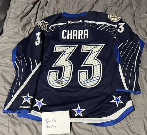 Zdeno Chara Signed & Inscribed Boston Bruins 2012 NHL All Star Reebok Jersey COA