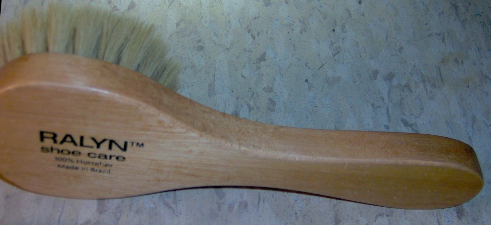 BIG rOund BLONDE Horsehair POLISH Cream PRO APPLICATOR 7 3/4" Dauber BRUSH RALYN