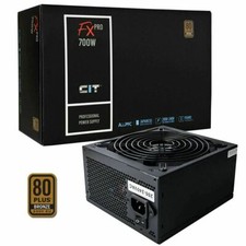 CIT 600W FX Pro 80 Plus PSU Power Supply Active PFC 8-Pin 12V 2x PCI-E 14cm Fan