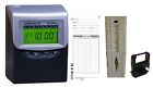 Compumatic Xl1000e Calculating Time Clock Bundle w/ 100 Time Cards, Rack, Ribbon