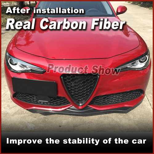 Für Alfa Romeo Giulia 952 2017-20 Carbon Frontlippe Ansatz Front Spoilerschwert - Bild 2 von 11