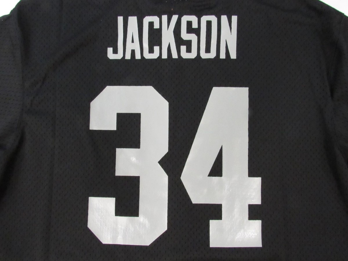 New Bo Jackson #34 Oakland Raiders Mens Mitchell & Ness