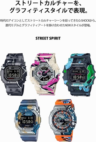 Casio G-Shock GM-2100SS-1AJR Street Spirit Limited Uhr Graffiti Print Neu - Bild 6 von 6