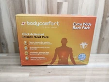 Body Comfort Reusable Instant Heat Pack and Foot Warmer  -Extra Wide Back-