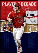 Mike Trout 2020 Topps Player of the Decade 5x7 Gold #MT-20 /10 Angels