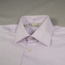 Suitsupply Egyptian Cotton Flannel Slim Fit Shirt Mens Size 37 14.5 Lilac Purple