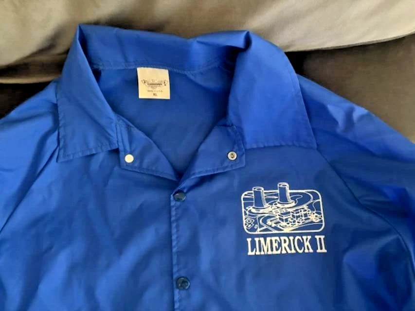 Vtg Auburn Sportswear "Limerick II" Nuclear Power Plant (PA) Wind Breaker - XL - Image 2 of 4