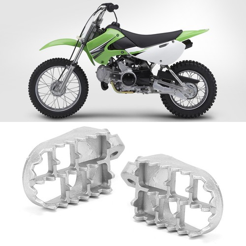 Aluminium Motorcycle Footpegs Foot Rest Pedal Fits For Kawasaki KLX110 KLX11 SLS - Picture 4 of 12