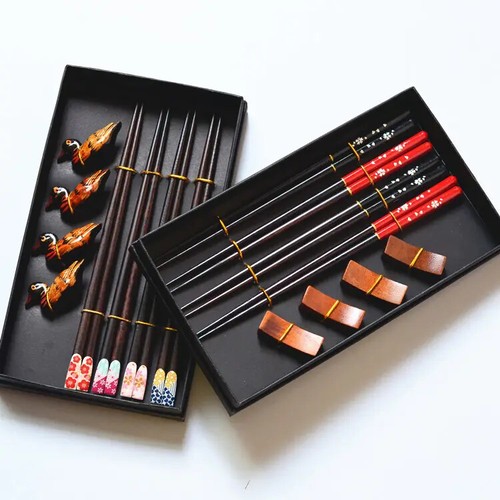 Custom Natural Wooden Chopstick Set - Picture 9 of 15
