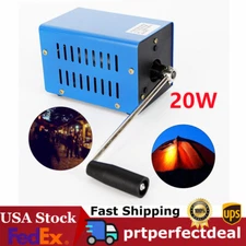 Portable Hand Crank Dynamo Charger Emergency USB Generator High Power
