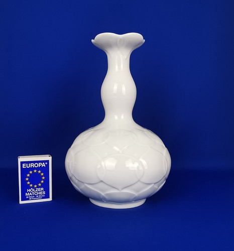 MEISSEN Vase Lotus weiß 60er Jahre Ludwig Zepner 20 cm 50179 - Bild 2 von 8