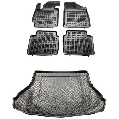 RX16120626-1 Satz Fußmatten und PE Kofferraumwanne für Hyundai ELANTRA V 2010-20